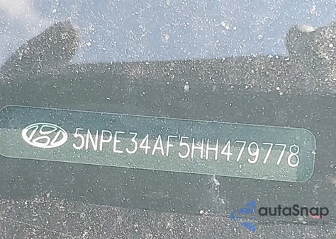 2017 Hyundai Sonata Sport из США, поврежденный, VIN 5NPE34AF5HH479778